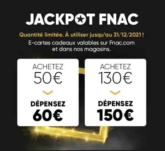 Promos : cartes Fnac 60 et 150€ à 50 et 130€, microphone USB Blue Yeti à 91€, pack Instax mini 9 à 69€