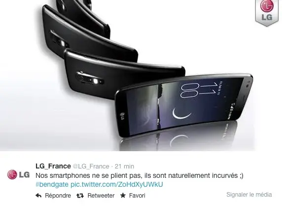 #Trollday : LG surfe sur le BendGate