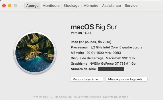 Un patch pour installer Big Sur sur des machines non supportées