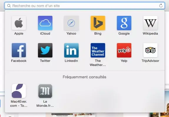 Astuce Yosemite : alléger la barre d'adresse lourdingue de Safari