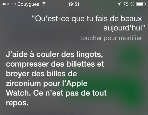 L'image du jour : Siri s'implique dans le marketing de l'Apple Watch