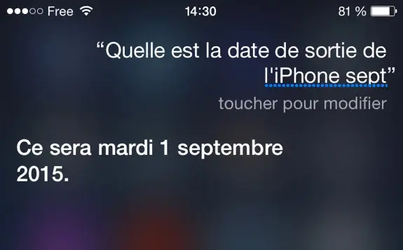 Insolite : quand Siri annonce la sortie de l'iPhone 7