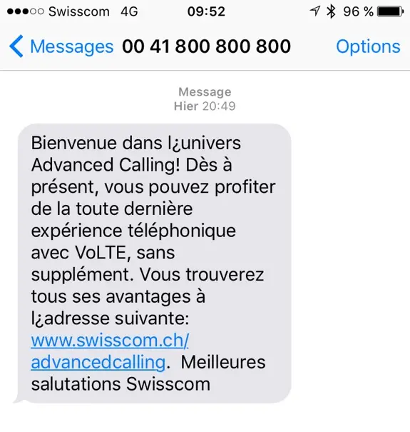 Suisse : Swisscom active le VoLTE sur l'iPhone (MAJ)