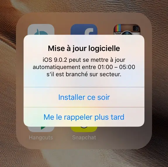 Apple propose de faire les mises à jour iPhone pendant votre sommeil