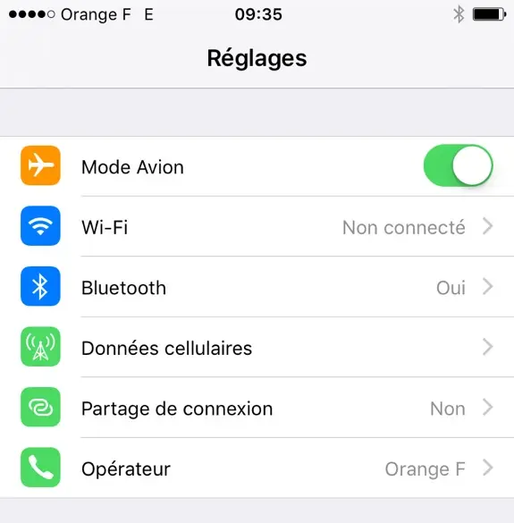 iOS 9.3.3 : un bug avec le mode avion ?