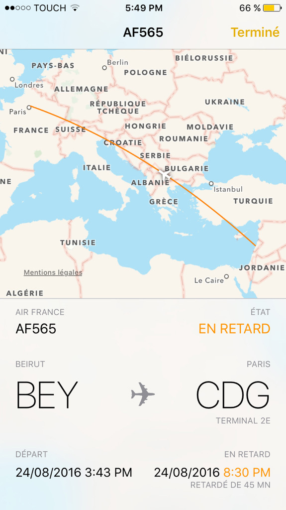 Illustration : Astuce iOS : traquez un vol dans l'application "Notes"