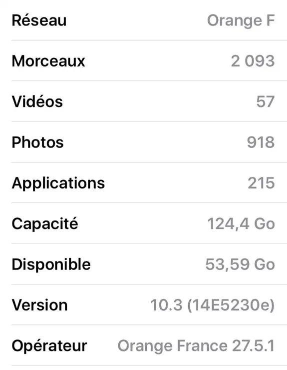 iOS 10.3 prendrait moins d'espace de stockage sur l'iPhone