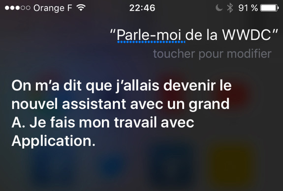 L'image du jour : Siri promet d'évoluer à la WWDC