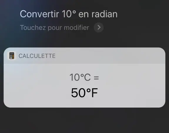 L'image du jour : Siri est doué pour la domotique, un peu moins en trigo !