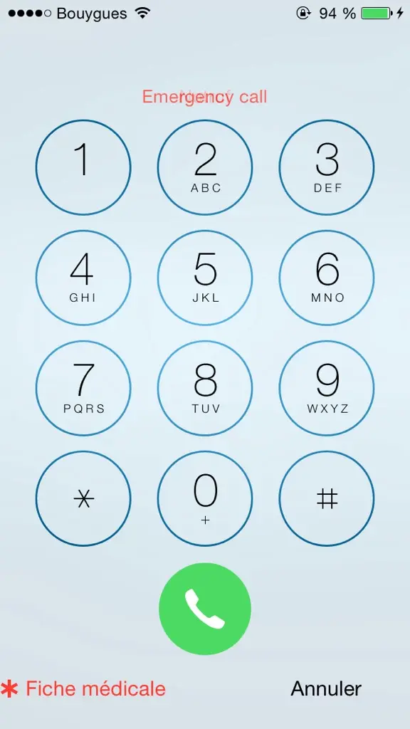 iOS 8 : la fiche médicale accessible depuis l'écran verrouillé