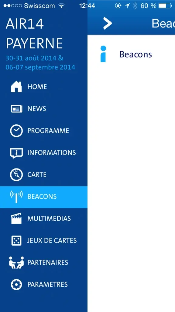Suisse : le meeting aérien AIR14 de Payerne utilisera iBeacon le week-end prochain