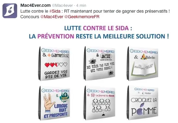 Journée de lutte contre le Sida : Mac4Ever et Geekmemore vous font gagner des préservatifs