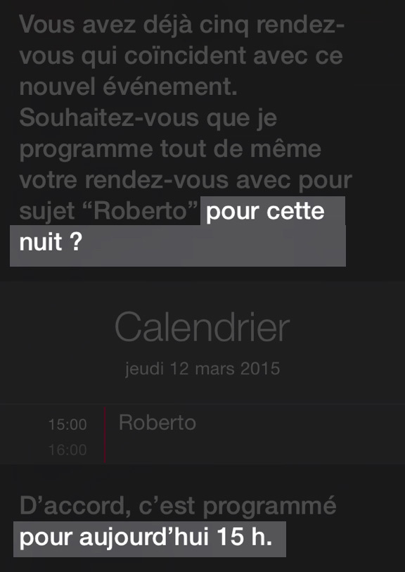 L'image du jour : pour Siri, 15h, c'est la nuit