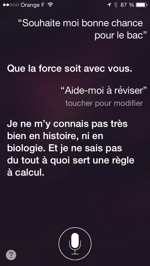 L'image du jour : Siri vous aide à réviser le #bac (ou pas)