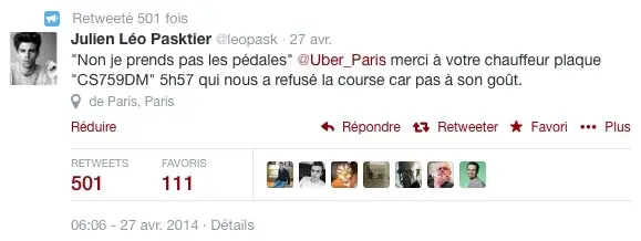 Un chauffeur de VTC d'Uber suspendu pour des propos homophobes