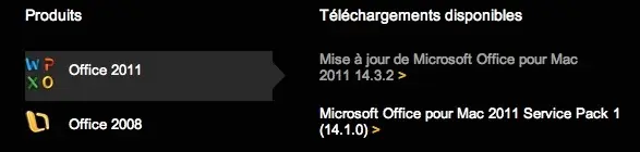 Des mises à jour de sécurité pour Office 2008 et 2011 Mac