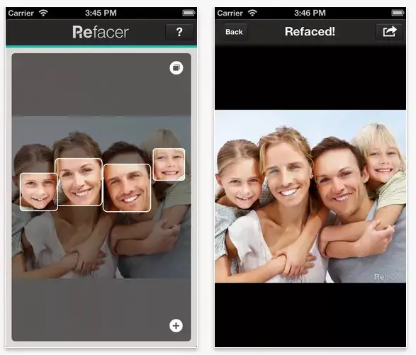 Refacer, une app (gratuite) pour truquer des visages