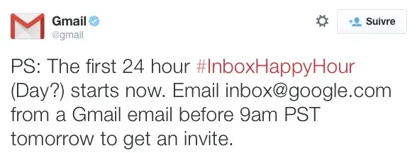 Inbox #HappyHour : plus que quelques heures pour demander une invitation