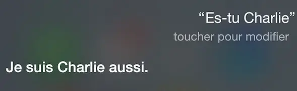 L'image du soir : même Siri est Charlie