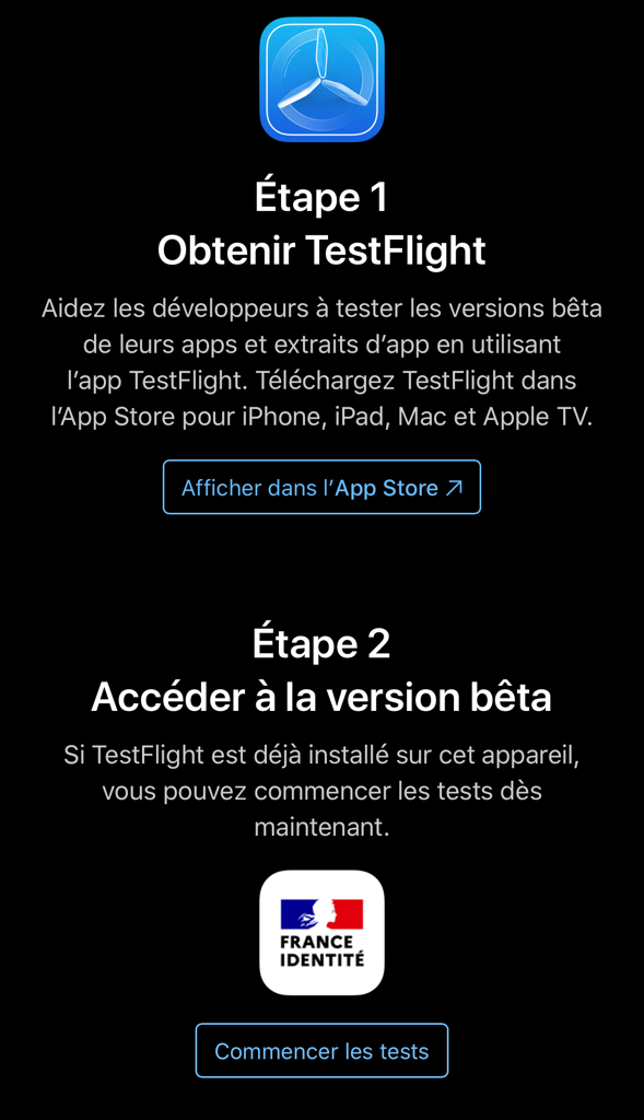 La bêta de France Identité est disponible sur iOS