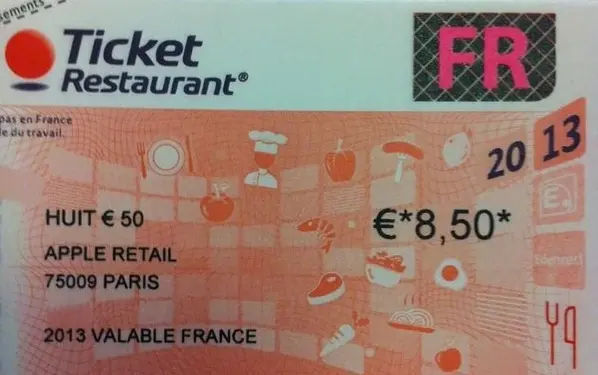 Les salariés d'Apple Retail France ont désormais leurs tickets restaurant