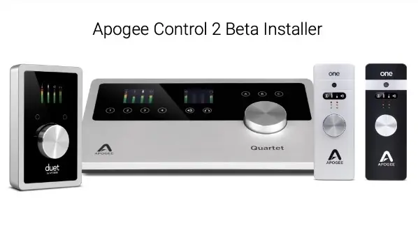 Control 2 : la bêta du logiciel d'Apogee assure la compatiblité avec les Mac M1 et Big Sur