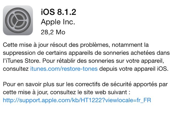Cette semaine : iOS 8.1.2, iOS 8.2 Beta 2, OS X 10.10.2, MobileFirst, Code.org, Campus 2, Top 14 et témoignage,