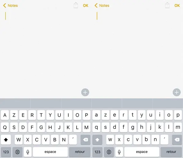 Astuce : comment retrouver un clavier par défaut en majuscules sur iOS ?