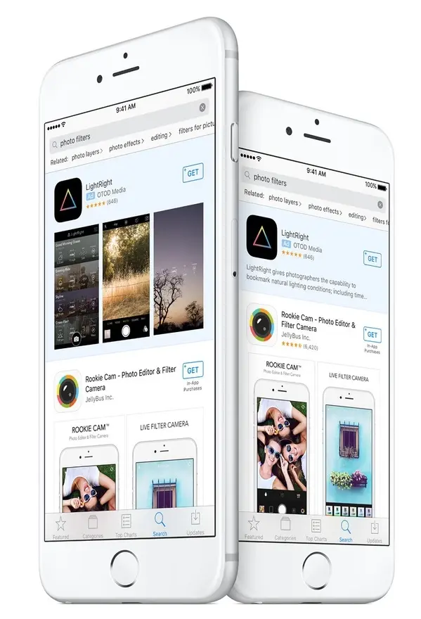 Les premières pubs s'affichent dans la recherche de l'App Store iOS