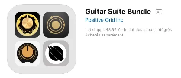 Soldes : le Guitar Suite Bundle de Positive Grid à moitié prix sur iPad