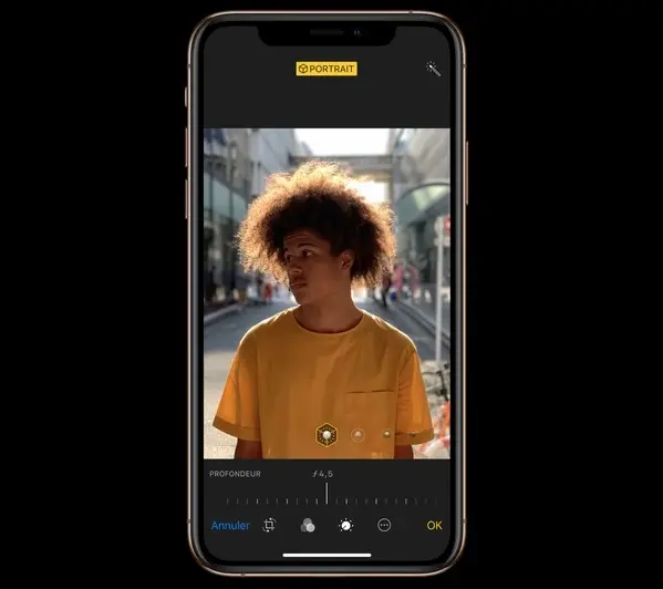 Avec iOS 12.1, les iPhone XS (Max) pourront gérer la profondeur de champ avant de shooter