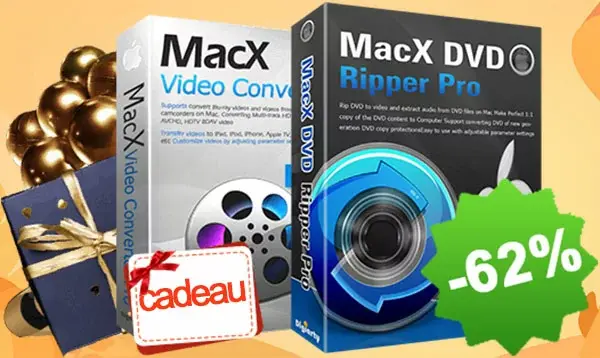 Bon plan : MacX Video Converter gratuit (+ bons Amazon) pour l'achat de DVD Ripper