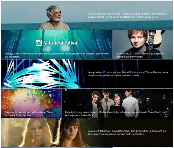 Cette semaine :  des photos, iTunes Festival, Yosemite DP7, la Suisse et un nouveau designer