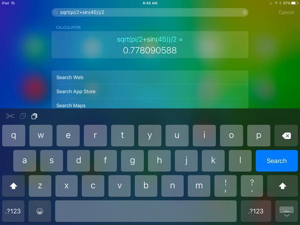 Spotlight et Siri peuvent convertir et calculer sur iOS 9 et watchOS 2