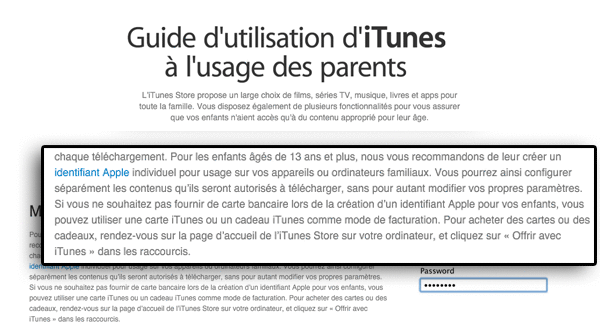 Apple conseille aux parents de créer un identifiant Apple aux enfants