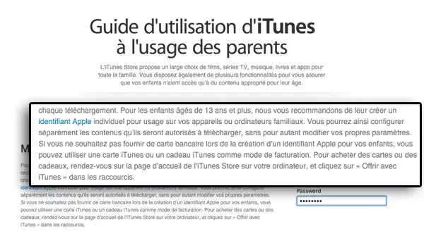 Apple conseille aux parents de créer un identifiant Apple aux enfants