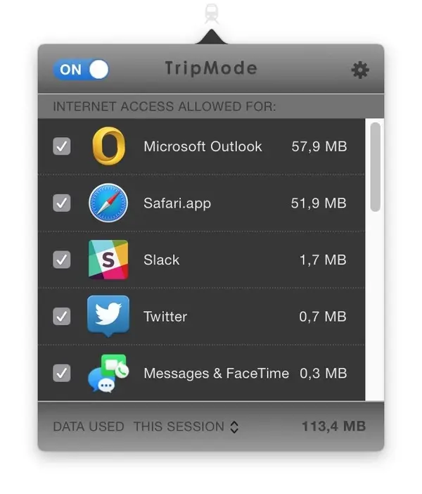 10 codes à gagner pour TripMode, l'app OS X qui régule le partage de connexion