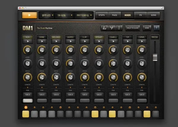 DM1 : la boîte à rythmes de Fingerlab sur Mac