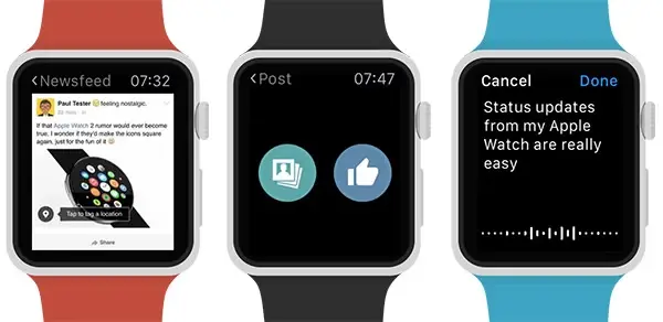 Littlebook permet de consulter Facebook depuis une Apple Watch