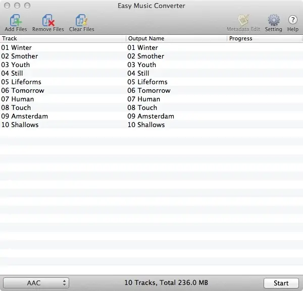 Easy Music Converter, gratuit, pour vos besoins de conversions audio Mac