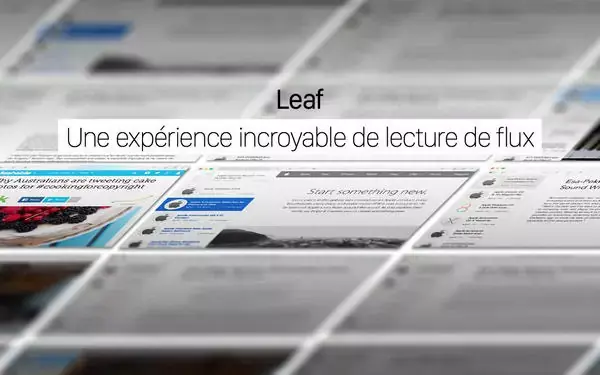 Le lecteur RSS Leaf est disponible à petit prix sur Mac