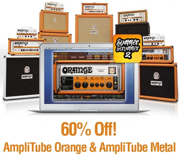 Promo : -60% sur AmpliTube Orange & AmpliTube Metal (et sur le multi-tracks)