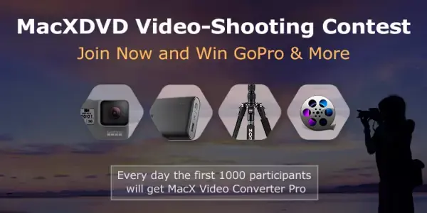 Concours MacX Video Converter Pro  : encore quelques heures pour gagner une GoPro