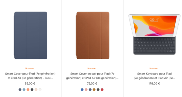 Et puis une coque Apple pour aller avec le nouvel iPad 7 ?