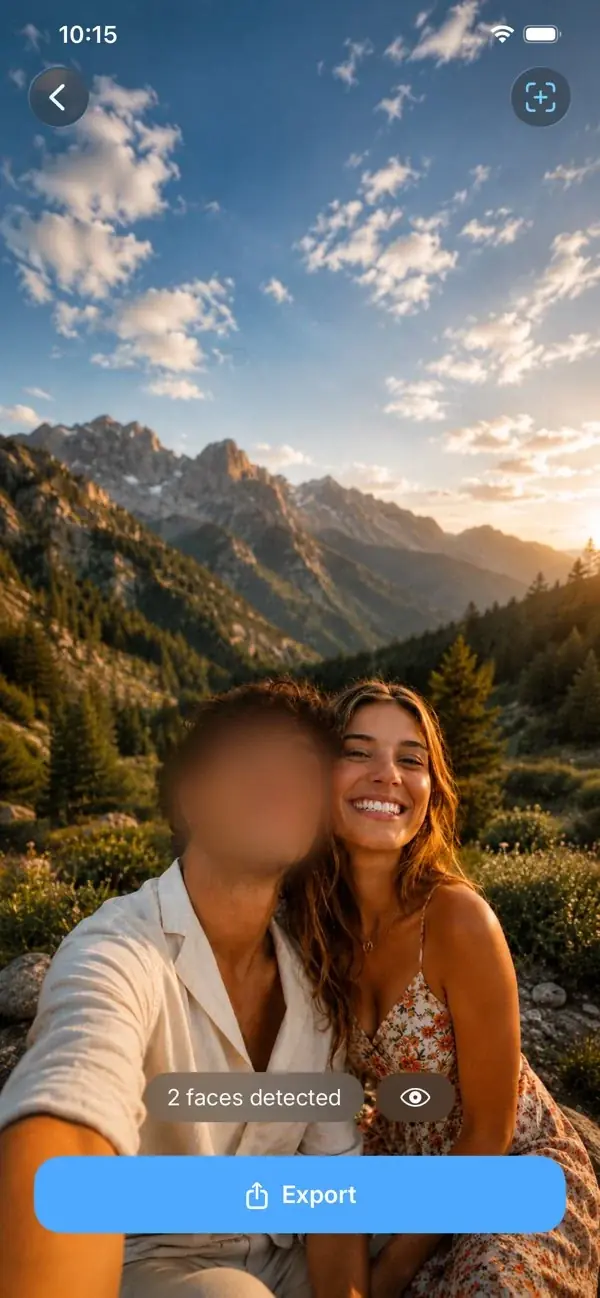 Misty Faces, l'app iPhone qui floute les visages de vos photos avant que vous ne les partagiez