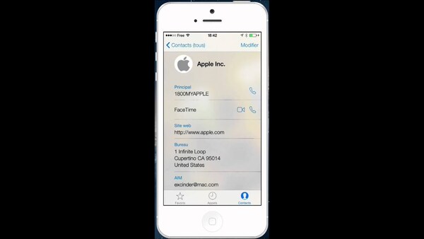 iOS 7 : la fantôme dans Facetime