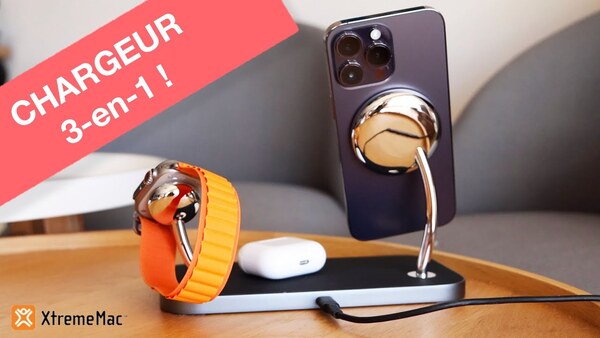 Le meilleur chargeur iPhone/Apple Watch pour la table de nuit ? (XtremeMac)