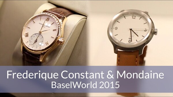 Frederique Constant & Mondaine : smartwatches @ Baselworld