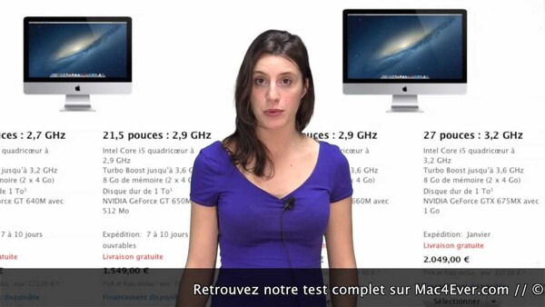 Test de l'iMac 21,5" & 27" de 2012 // Par Océane - Mac4Ever.com
