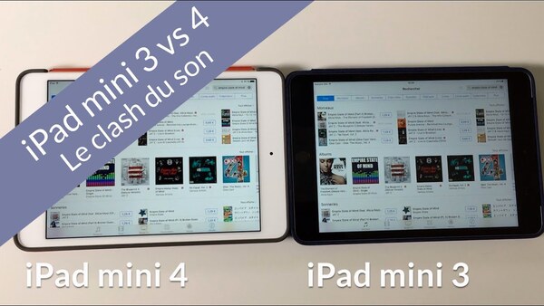 iPad mini 4 vs iPad 3 : comparaison du son